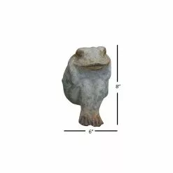 Seasonal Abode Inc Soren Gray Ceramic See No Evil Hear No Evil Speak No Evil Sitting Frog -Deals Silky Store seasonal abode inc garden statues rh462 44 1000