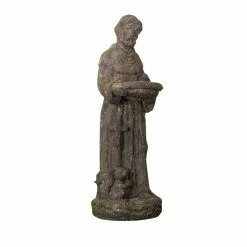 Seasonal Abode Inc Reign Brown St Francis Statue