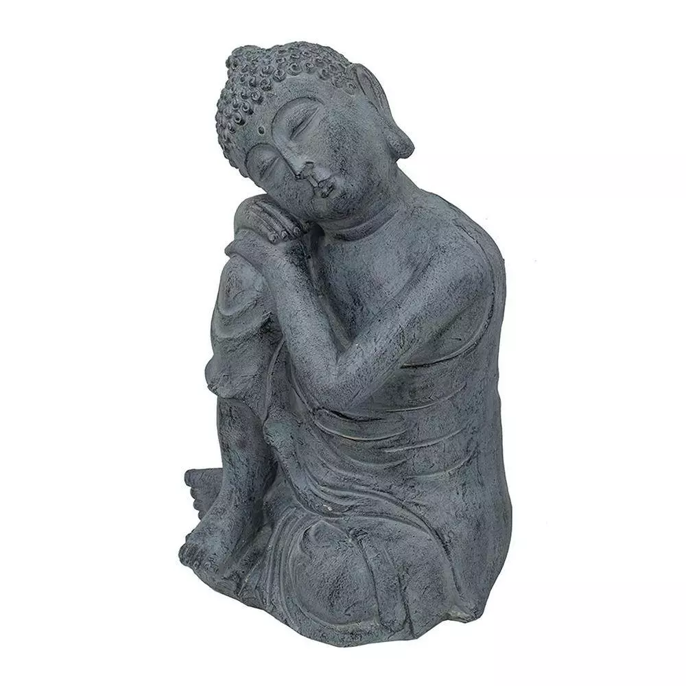 Seasonal Abode Inc Ecleo Dark Green Mgo Buddha Statue 4 Seasonal Abode Inc Ecleo Dark Green Mgo Buddha Statue - Image 4