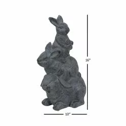 Seasonal Abode Inc JLJoy Dark Green Mgo Rabbits -Deals Silky Store seasonal abode inc garden statues sa60012 ds 44 1000