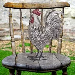 Seasonal Abode Inc Altasia Antique Gray Iron Rooster -Deals Silky Store seasonal abode inc garden statues tg706 31 1000