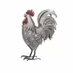 Seasonal Abode Inc Altasia Antique Gray Iron Rooster