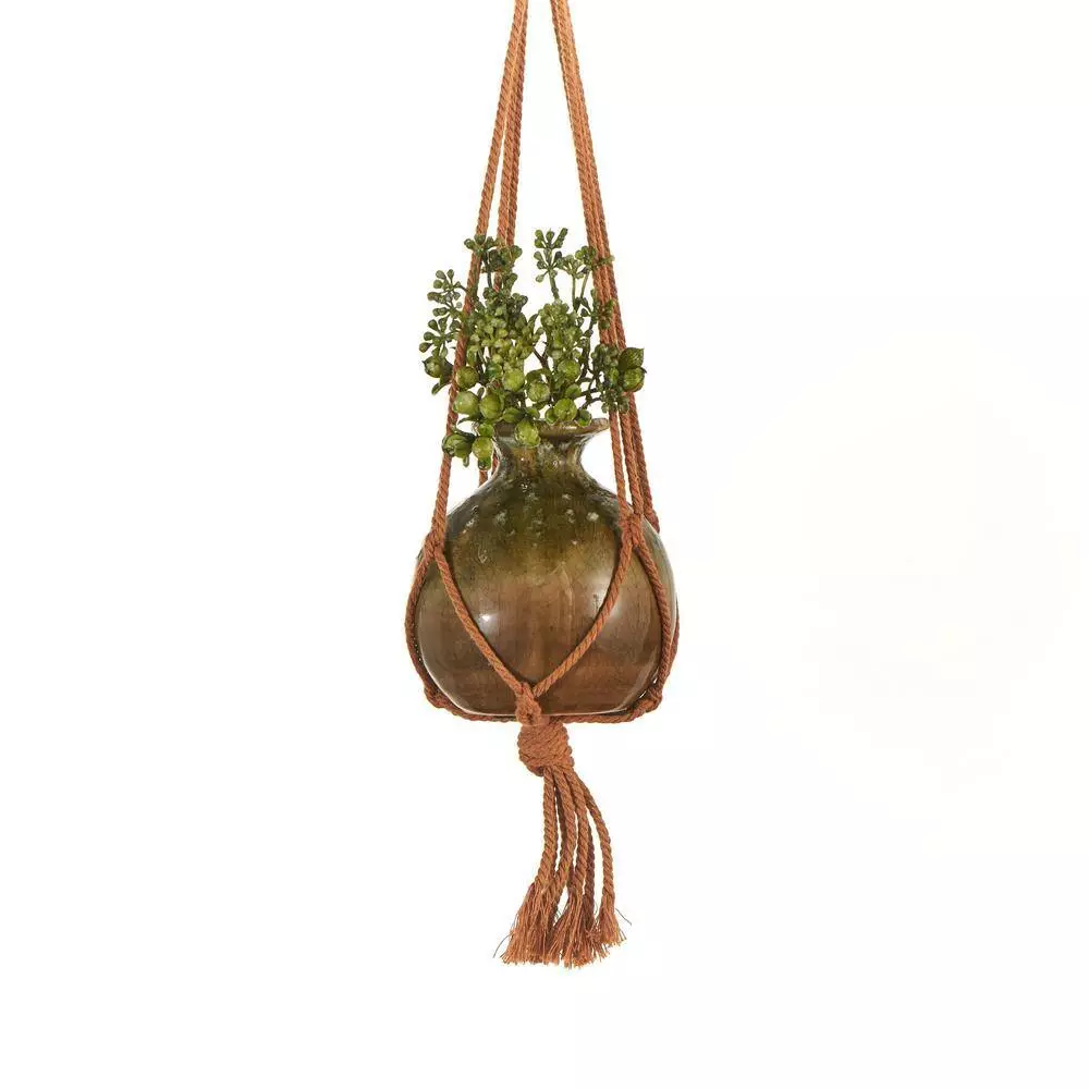 Primitive Planters 18 in. Cotton 100% Cotton Mini Hanger - Biscuit (Tan) 3 Primitive Planters 18 in. Cotton 100% Cotton Mini Hanger - Biscuit (Tan) - Image 3
