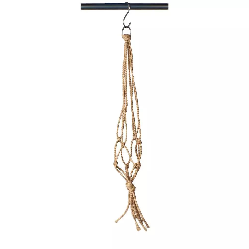 Primitive Planters 18 in. Mini Tan Polypropylene Macrame Plant Hanger 1 Primitive Planters 18 in. Mini Tan Polypropylene Macrame Plant Hanger