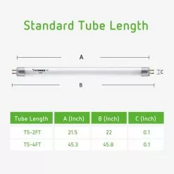 VIVOSUN 24-Watt 2 ft. T5 3000K Fluorescent Grow Light Bulb, Warm White (5-Pack） -Deals Silky Store vivosun fluorescent tube lights x000vv26cj 4f 1000