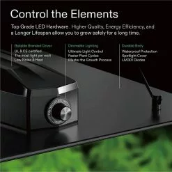 VIVOSUN 400-Watt Full Specturm LED Grow Light with Samsung LM301 Diodes and Brand Driver, Bright White -Deals Silky Store vivosun grow light kits x002mmcqtx 44 1000