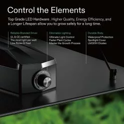 VIVOSUN 14.2ft. 150-Watt LED Grow Light with Samsung LM301 Diodes and Daisy Chain Driver, Warm White -Deals Silky Store vivosun grow light kits x0032pjec1 44 1000