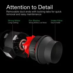 VIVOSUN 6 in. 390 CFM Inline Duct Fan with 6 in. x 18 in. Carbon Filter Odor Control System -Deals Silky Store vivosun grow room ventilation wal 306201pc 6 44 1000