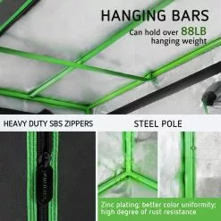 VIVOSUN 5 ft. L x 4 ft. L 2 in 1 Mylar Reflective Grow Tent for Indoor Growing System -Deals Silky Store vivosun grow tents x001wnzso3 76 1000