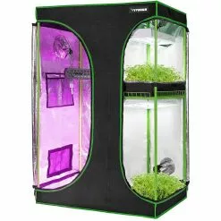 VIVOSUN 3 ft. L x 2 ft. L 2-in-1 Mylar Reflective Grow Tent for Indoor Hydroponic Growing System