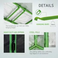 VIVOSUN 4 ft. x 4 ft. Roof Cube Indoor Grow Tent with Observation Window and Floor Tray -Deals Silky Store vivosun grow tents x002aeu9bz 4f 1000