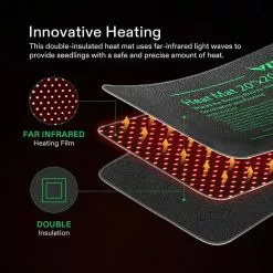 VIVOSUN 20 in. x 20.75 in. Durable Waterproof Seedling Heat Mat -Deals Silky Store vivosun heat mats thd 330102nj 4f 1000