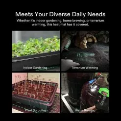 VIVOSUN 20 in. x 20.75 in. Durable Waterproof Seedling Heat Mat -Deals Silky Store vivosun heat mats thd 330102nj fa 1000