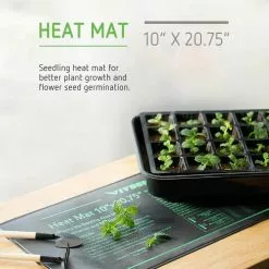 VIVOSUN 10 in. x 20.75 in. Durable Waterproof Seedling Heat Mat -Deals Silky Store vivosun heat mats x001yugj3x 44 1000