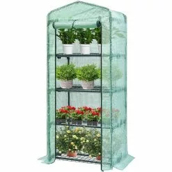 VIVOSUN 4-Tier 26.77 in. W x 19.1 in. D x 63 in. H Mini Portable Greenhouse