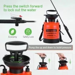 VIVOSUN 0.8 Gal. Lawn and Garden Pump Pressure Sprayer with Pressure Relief Valve and Shoulder Strap -Deals Silky Store vivosun pump sprayers x0024g10xf 4f 1000
