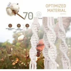 VIVOSUN 3 types Cotton Rope White Macrame Plant Hanger with Hook (3-Pack) -Deals Silky Store white vivosun plant hangers wal 303213j 44 1000