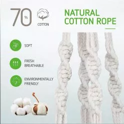 VIVOSUN 4 types Cotton Rope White Macrame Plant Hanger with Hook (4-Pack) -Deals Silky Store white vivosun plant hangers wal 303214j 1f 1000