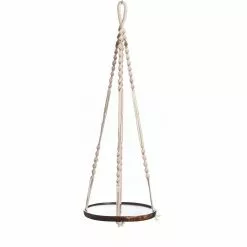 Primitive Planters 36 in. Cotton Wooden Shelf Hanger