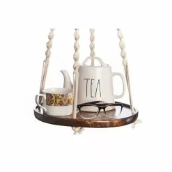 Primitive Planters 36 in. Cotton Wooden Shelf Hanger -Deals Silky Store wood cotton primitive planters plant hangers 9307 fa 1000